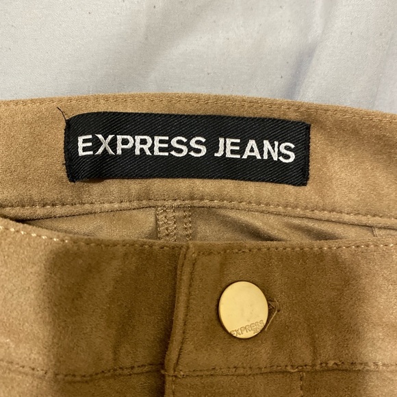 Express High Rise Soft Suede A-Line Button Up Skirt NWOT - Picture 4 of 4